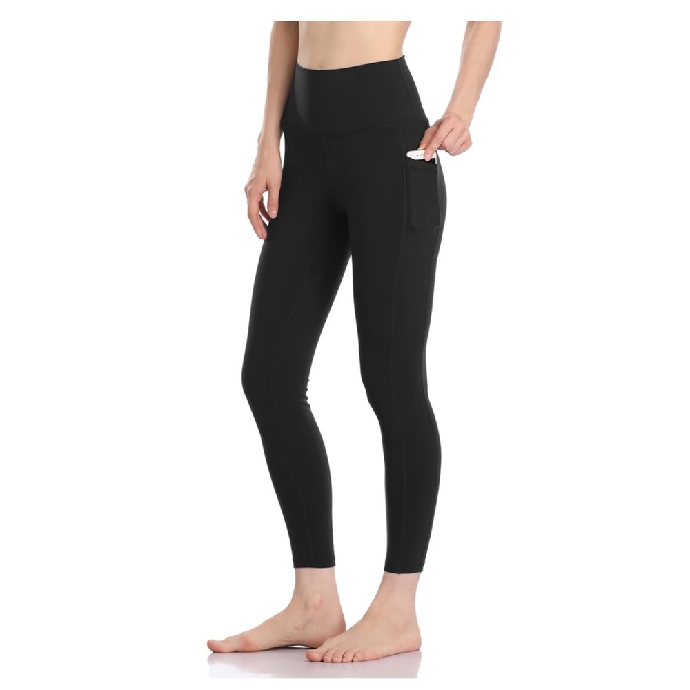 Colouful Koala leggings with pockets black new